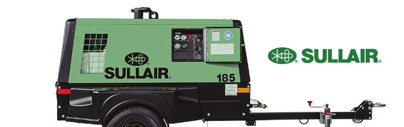 Sullair tow-behind diesel air compressor
